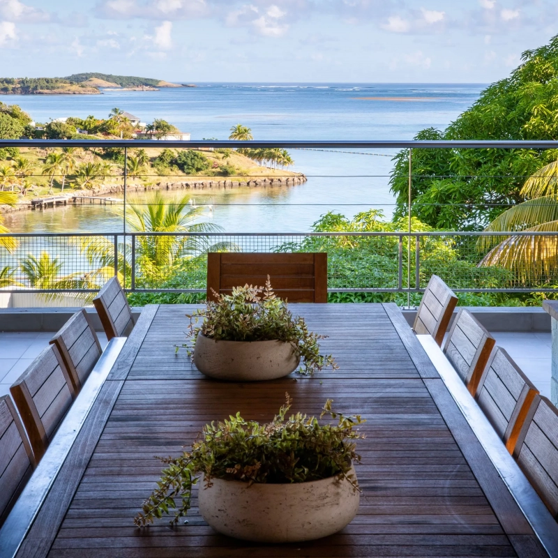 Location villa luxe Martinique - Vue depuis le carbet